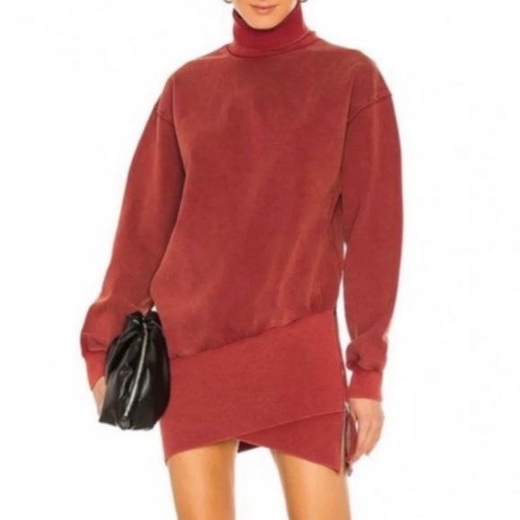 Young Fabulous & Broke Long Sleeve Turtleneck Side Zip Tunic Mini Dress